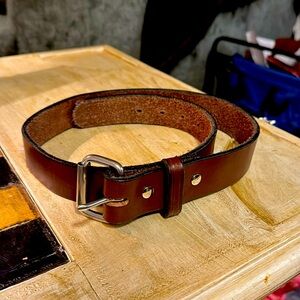 Amish brown leather belt